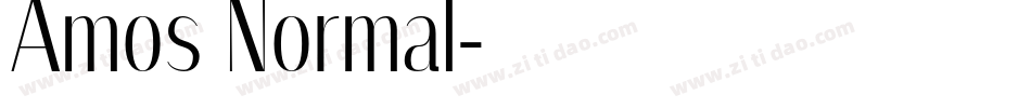 Amos Normal字体转换